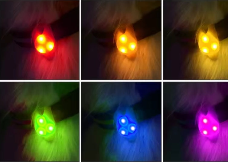 Médaille LED Lumineuse pour Collier - Sécurité Nocturne