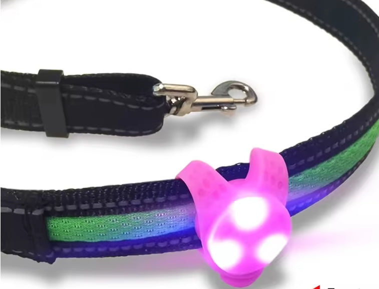 Médaille LED Lumineuse pour Collier - Sécurité Nocturne