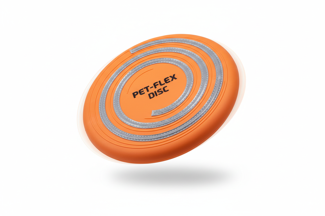 Frisbee Souple pour Chien - Caoutchouc Flexible Sécurisé