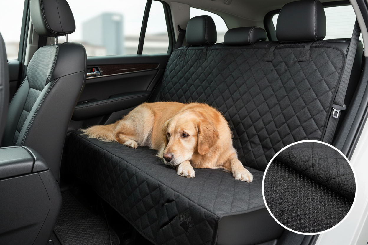 Tapis de Voiture Imperméable pour Chien - Protection Siège Auto